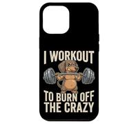 I Workout To Burn Off The Crazy Funny Dog Dachshund Gym Case for iPhone 12 Pro Max