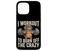 I Workout To Burn Off The Crazy Funny Dog Dachshund Gym Case for iPhone 13 Pro Max