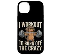 I Workout To Burn Off The Crazy Funny Dog Dachshund Gym Case for iPhone 14 Plus