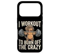 I Workout To Burn Off The Crazy Funny Dog Dachshund Gym Case for iPhone 17 Pro