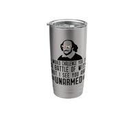 I Would Challenge You Battle WITS Unarmed Shakespeare Meme Stainless Steel Insulated Tumbler