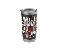 I Would Commit Crimes for This Dog Dog Lover Humor Stainless Steel Insulated Tumbler