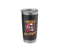 I Would Die for Late Nights Skull Roses Stainless Steel Insulated Tumbler