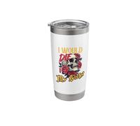 I Would Die for My Sister Skull Roses Stainless Steel Insulated Tumbler