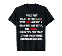 I Would Fight A Bear for You Sisters Candle Card Cup T-Shirt
