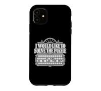 I Would Like to Solve the Puzzle Retro Word Game Humor Case for iPhone 11