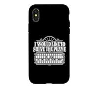 I Would Like to Solve the Puzzle Retro Word Game Humor Case for iPhone X/XS