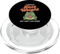 I Would Lose Weight But I Don't Like Losing Frog Humor PopSockets PopGrip for MagSafe