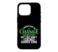 I Would Love to Change the World with Source Code Case for iPhone 16 Pro