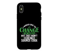 I Would Love to Change the World with Source Code Case for iPhone X/XS