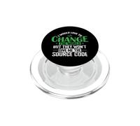 I Would Love to Change the World with Source Code PopSockets PopGrip for MagSafe