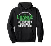 I Would Love to Change the World with Source Code Pullover Hoodie