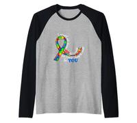I Would Not Change You for The World Autism Awareness Raglan Baseball Tee