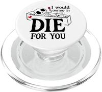 I Would Pretend Die for Ya You Valentines Couple Anniversary PopSockets PopGrip for MagSafe