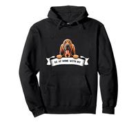 I Would Rather Be at Home with My Bloodhound Pullover Hoodie