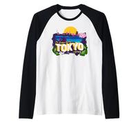 I Would Rather Be in Tokyo Japan Souvenir Raglan Baseball Tee