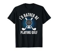 I Would Rather Play Golf - Funny Golfer Design Value Graphic T-Shirt