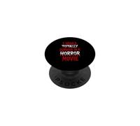 I Would Totally Survive In A Horror Movie Funny Halloween PopSockets Adhesive PopGrip