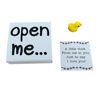I You Gift Gift Open Me Gift Couple Gift for Boyfriend Gift for Girlfriend Valentine's Day Gift Birthday Gifts for Women (Yellow, One Size)
