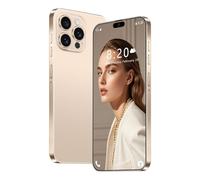 I16 Pro Max Unlocked Smartphone, 5G Android Cell Phone with 7.3inch Ultra HD Screen, 8000Mah Battery, 16GB 1TB, Multi-Language Support, Dimensity9000(10 cores),Desert Gold-1TB