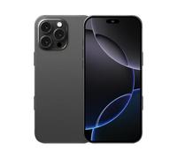 I16 PROMAX unlocked phone, Android 14 8GB,7.3-inch high-definition AMOLED screen smartphone, 8000mAh battery, facial recognition/fingerprint lock/5G/photo/GPS phone (Titanium black,64)