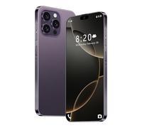 I16Pro Max Smartphone, 16GB 1TB, 7.3 inch Full Screen Cellphones, 4G/5G Global Version Telefone, Waterproof Gravity Sensing, Android 14.0, 8000Mah Long Battery Life,Purple-1TB