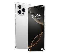 I16Pro Max Smartphone, 16GB 1TB, 7.3 inch Full Screen Cellphones, 4G/5G Global Version Telefone, Waterproof Gravity Sensing, Android 14.0, 8000Mah Long Battery Life,White-1TB