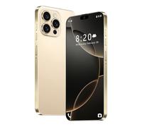 I16Pro Max Smartphone, 16GB 1TB, 7.3 inch Full Screen Cellphones, 4G/5G Global Version Telefone, Waterproof Gravity Sensing, Android 14.0, 8000Mah Long Battery Life,Gold-1TB