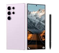 I24 Ultra Unlocked Phone 12+512GB,Built in Pen the Phone,Smartphone Battery 6800mAh 6.82" HD Screen,Android 14.0 with 128GB Memory Card cell phone,Face ID/5G/Fingerprint Lock/GPS (Purple, 12+512)