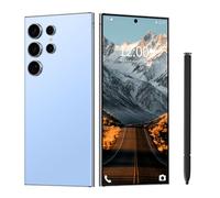 I24 Ultra Unlocked Phone 12+512GB,Built in Pen The Phone,Smartphone Battery 6800mAh 6.82" HD Screen,Android 14.0 with 128GB Memory Card Cell Phone,Face ID/5G/Fingerprint Lock/GPS (Blue, 12+512)