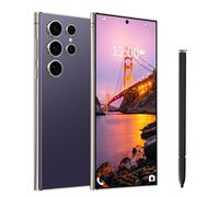 I24 Ultra Unlocked Phone,Built in Pen The Phone,Smartphone Battery 6800mAh 6.8" HD Screen,Android 14.0 16+512GB with 128GB Memory Card Cell Phone,5G/Face ID/Fingerprint Lock/GPS (Deep Purple, 16+512)
