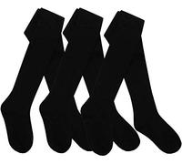 I2I Girls 3 Pairs Multibuy Cotton Rich Plain Tights (9-10 Years, Navy - 6 Pairs)