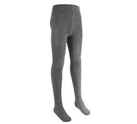 i2i Girls Cotton Rich Plain Knit Tights 1 Pack Grey 3-4 Years