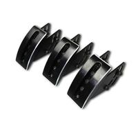 I33T Three Metal Pedal Faces Kit for Sim Racing Driving Video Games (Three-Pedal Faces)