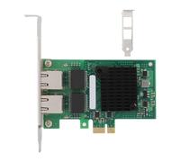 I350T2M PCIE Dual Port Gigabit Network Card, PCI E Card for I350AM2 Chip Processor, 10/100/1000Mbps Ethernet Server Adapter with RJ 45 Connectors, Plug and Play for Desktop and Ser