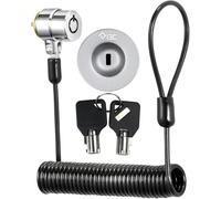 I3C Laptop Lock Cable 6ft Cut-Resistant Security Cable with 360° Rotating Lock for Wedge Slot Laptops (6x2.5mm) Anti-Theft Computer Lock for Office Library Travel Students Business