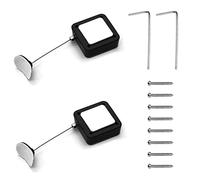 I3C Remote Cable Lock - 2Pcs, Retractable Remote Control Anti-Lost Rope Extended to 1.5m, Remote Leash, Remote Control Security Lock for TV and DVD - Never Lose Your Remote Again