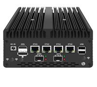 I7-13620H Fanless Mini PC with DDR5 M.2 Nvme 4 i226 2.5G LAN, USB, HDMI, DP, Type c, Intel 82599ES 2*10G SFP+, WiFi, Micro Router, AES-NI, OPNsense, No RAM without SSD