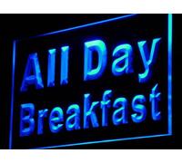 i862-b All Day Breakfast Cafe Restaurant Neon Light NR