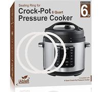 iAbler Original Sealing Ring Compatible with Crock-Pot Quart and 6 Quart Pressure Cooker Replacement Gasket for Crock Pot 6 Qt Silicone Seal Ring - 2 Packs