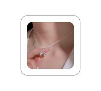 Iaceble Boho Bow Tie Pendant Necklace Silver Bow Choker Necklace Bow Ball Chain Necklace Ribbon Bowknot Necklace Choker Minimalist Silver Necklace Jewelry for Women(Bow A), Zinc, No Gemstone