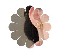 Iaceble Boho Metal Flower Stud Earrings Matter Gold Flower Earrings Floral Shape Earrings Flower Plant Earrings Minimalist Gold Stud Earrings Jewelry for Women, Zinc, No Gemstone