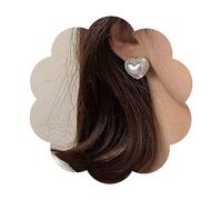 Iaceble Vintage Pearl Heart Stud Earrings Halo Cz Heart Earrings Gold Heart Pearl Earrings Boho Puff Heart Shape Earrings Crystal Heart Love Earrings Jewelry for Women