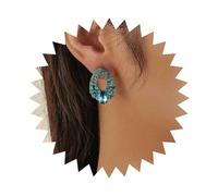 Iaceble Vintage Teardrop Sapphire Earrings Blue Crystal Stud Earrings Sapphire Gemstone Drop Earrings Rhinestone Cluster Earrings Weddings Earrings Jewelry for Women