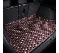 IACNAY Car Boot Mats for Audi Q7 New energy 2017-2023, Leather Trunk Mat All-weather Boot Liner Mats Raised Edges Cargo Liners Waterproof Cargo Rear Trunk Protector Mat,Coffee