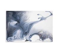 IADNG Abstract Monochrome Flows Canvas Poster Bedroom Decor Landscape Decor Gift 12x18inch(30x45cm)