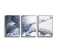 IADNG Abstract Monochrome Flows Canvas Poster Wall Art Print Picture Paintings 20x30inch(50x75cm)