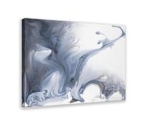 IADNG Abstract Monochrome Flows Canvas Poster Wall Art Print Picture Paintings 20x30inch(50x75cm)