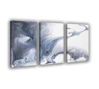IADNG Abstract Monochrome Flows Canvas Poster Wall Art Print Picture Paintings 24x36inch(60x90cm)