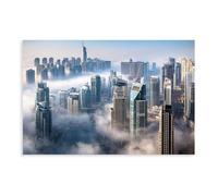 IADNG Dubai Skyscrapers Canvas Poster Wall Art Print Picture Paintings 24x36inch(60x90cm)
